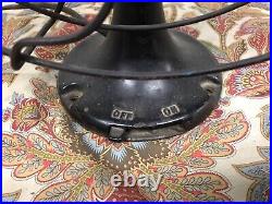 Antique Vtg Working Emerson Jr 10 Oscillator Black Fan 110v-60cy
