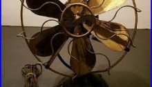 Antique WESTINGHOUSE 12 OSCILLATING FAN Brass Steam Punk Project Works