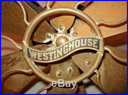 Antique WESTINGHOUSE 164864 B Brass BLADE 12 FAN Project/PARTS