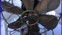 Antique Western Electric Company Fan Brass Blade Cage 3 Speed WORKS