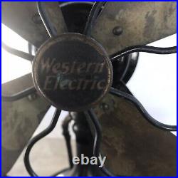Antique Western Electric R&M Electric Brass Blade Fan
