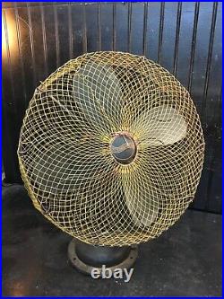 Antique Westing House 17in Wire Cage Fan Not Working Parts Repair