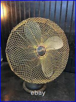 Antique Westing House 17in Wire Cage Fan Not Working Parts Repair