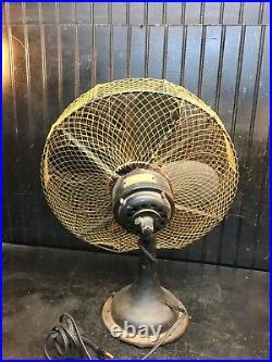 Antique Westing House 17in Wire Cage Fan Not Working Parts Repair