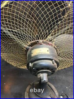 Antique Westing House 17in Wire Cage Fan Not Working Parts Repair