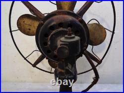 Antique Westinghouse 12 Brass 4 Blade Fan 3 Speed For Restoration Working