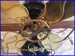 Antique Westinghouse 12 Brass Fan Pat. Date 1906 1910