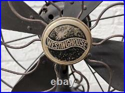 Antique Westinghouse 14 inch oscillating fan Style 517723B works