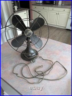 Antique Westinghouse 1930s Oscillating Fan. Master-Aire. Micarta! Runs Great