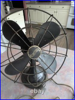 Antique Westinghouse 1930s Oscillating Fan. Master-Aire. Micarta! Runs Great