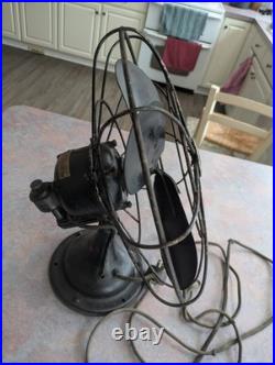 Antique Westinghouse 1930s Oscillating Fan. Master-Aire. Micarta! Runs Great