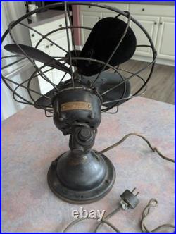 Antique Westinghouse 1930s Oscillating Fan. Master-Aire. Micarta! Runs Great