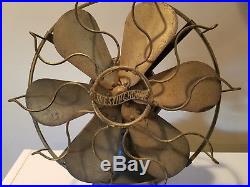 Antique Westinghouse 6 Brass Blade Fan USA Vtg List No. 18358 J HTF Rare Ex
