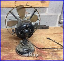 Antique Westinghouse 80421 Brass Tank Electric Fan Unrestored. 12. U. S. Made