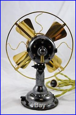 Antique Westinghouse All Brass 8 Electric Fan Nice