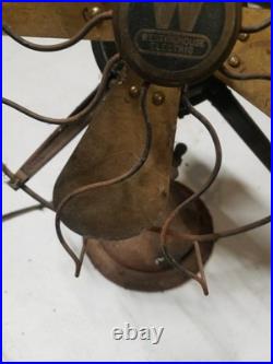 Antique Westinghouse Brass Blade Electric Fan