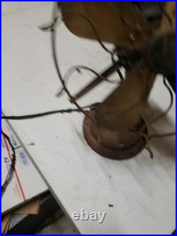 Antique Westinghouse Brass Blade Electric Fan