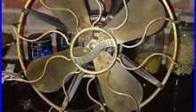 Antique Westinghouse Brass Blade Fan