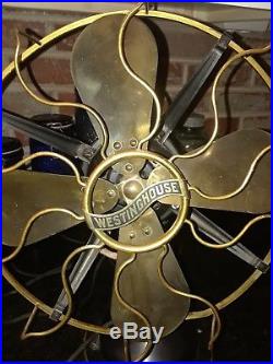 Antique Westinghouse Brass Blade Fan