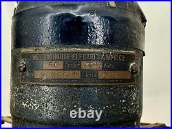 Antique Westinghouse Electric Fan 4 Brass Blade Model 98926a #207347 Untested