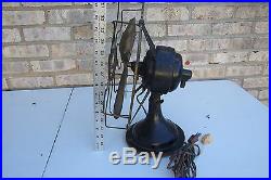 Antique Westinghouse Electric Fan, Brass Blades & Cage, 12, Pat'd 1910