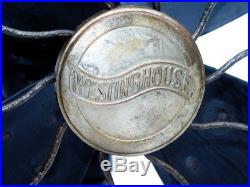 Antique Westinghouse Electric Mass. USA 17 inch Table Fan Interior Decoration