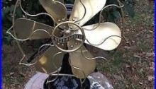 Antique Westinghouse Fan Circa 1914 Brass Blade And Cage 164864D Nice