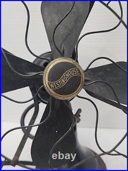 Antique Westinghouse Metal Oscillating Fan TESTED 457678A 1920's Antique Westinghouse Metal Oscillating Fan TESTED 457678A 1920's