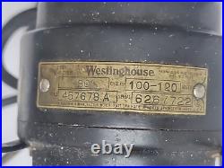 Antique Westinghouse Metal Oscillating Fan TESTED 457678A 1920's Antique Westinghouse Metal Oscillating Fan TESTED 457678A 1920's