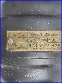 Antique Westinghouse Metal Oscillating Fan TESTED 457678A 1920's Antique Westinghouse Metal Oscillating Fan TESTED 457678A 1920's