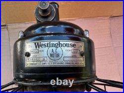 Antique Westinghouse Oscillating Desk Fan. Working Good