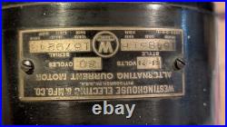 Antique Westinghouse Oscillating Desk Fan. Working Good. 21 3/4 Tall 16 Blade
