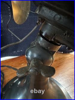 Antique Westinghouse Oscillating Fan withBrass Blades Style 164848G Works Perfect