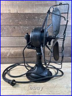 Antique Westinghouse Style 315745 Oscillating Fan Tabletop Steel Cage