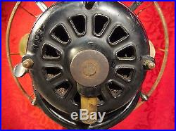 Antique Westinghouse Tank Fan 1893-1906 12 Cage Brass Blades #60677 Runs