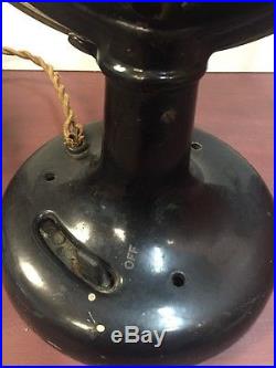 Antique Westinghouse Tank Fan 60677 Brass Cage & Blade 12