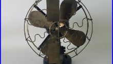 Antique Westinghouse Vane Oscillator Brass Blade Fan 115675 A Vtg USA Tank HTF