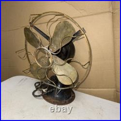 Antique Westinghouse electric fan 4 brass blade early alternating current parts