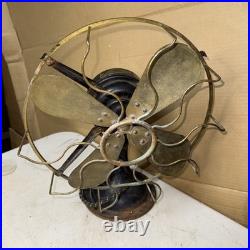 Antique Westinghouse electric fan 4 brass blade early alternating current parts