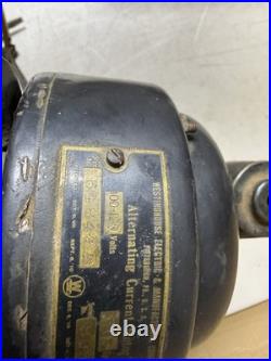 Antique Westinghouse electric fan 4 brass blade early alternating current parts