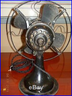 Antique Westinghuse 8 inch Whirlwind fan Style 280598 Works
