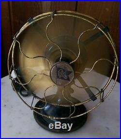 Antique brass cage and blade Robbins & Myers fan