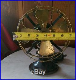 Antique brass cage and blade Robbins & Myers fan