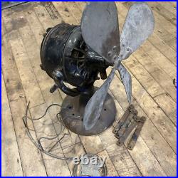 Antique electric fan parts Robbins Myers Brass Blade Cage Project Early! 1893
