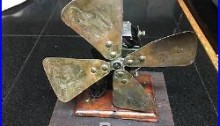 Antique fan Edison type Knapp DC powered fan