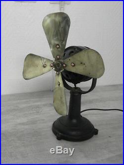 Antique fan Electric iron retro art deco vintage machine age desk ventilator old