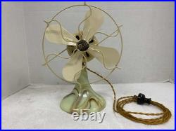Antique fan vidrio badge