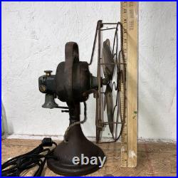 Antique ge brass blade fan Oscillating 3 Speed
