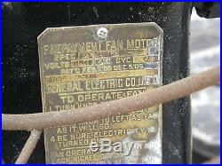 Antique ge fan coin operated brass blade prepayment fan motor