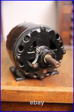 Antique industrial pancake utility electric motor Emerson Vintage Fan Lathe tool